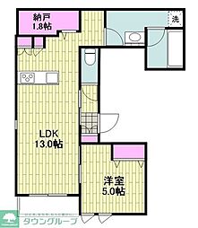 仮)古市場2丁目メゾン 1LDKの間取図画像
