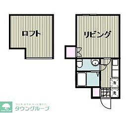 アルバーロ生麦 1Kの間取図画像