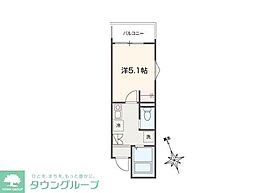 MELLAS小島新田 1Kの間取図画像