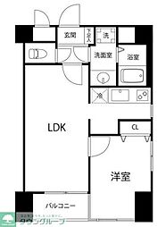 モンシャトー鶴見成和 1LDKの間取図画像