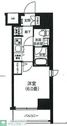 ティモーネプレミアム川崎イースト 1Kの間取図画像