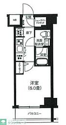 ティモーネプレミアム川崎イースト 1Kの間取図画像