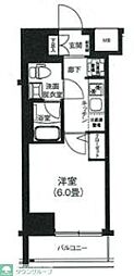 ティモーネプレミアム川崎イースト 1Kの間取図画像