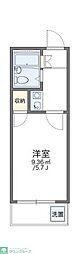 レオパレス三橋 1Kの間取図画像