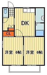 間取図画像 2DK