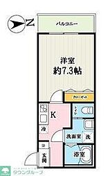 JR京浜東北・根岸線 大宮駅 徒歩13分の賃貸アパート 2階1Kの間取り