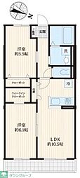 BelleForet 2LDKの間取図画像