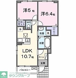 フェリチタカーサ II 2LDKの間取図画像