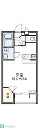 レオネクストスエヒロ 1Kの間取図画像