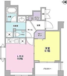 ソアラノーム北浦和 1LDKの間取図画像