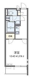 クレイノ氷川の杜 1Kの間取図画像