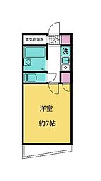 261シティープラザ大宮大成A 1Kの間取図画像