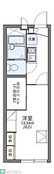 レオパレスMINE2 1Kの間取図画像