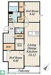 間取図画像 2LDK