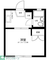 エスポワール（中野区） 1階1Kの間取り