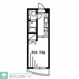 F.S.C新宿マンション 1Kの間取図画像