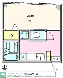 森下ビル 1Kの間取図画像