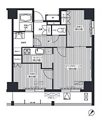コスモグラン勝どき 2LDKの間取図画像