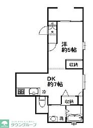Fairy 1DKの間取図画像