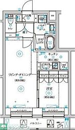 セジョリ中野富士見町 1LDKの間取図画像