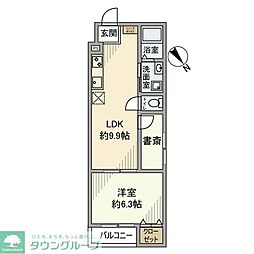 第一アパート 1LDKの間取図画像