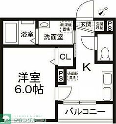 MAISONCORGI 1Kの間取図画像
