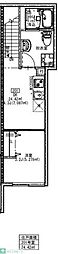 ソルナクレイシア新高円寺 1DKの間取図画像