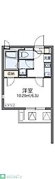 LEONEXTフローラ堀ノ内 1Kの間取図画像