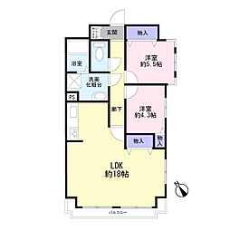 間取図画像 2LDK