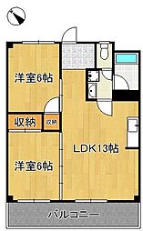 福寿コーポラス 2階/-