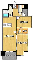 T-THESTYLE 2LDKの間取図画像