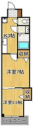 デザイナープリンセス33 2Kの間取図画像