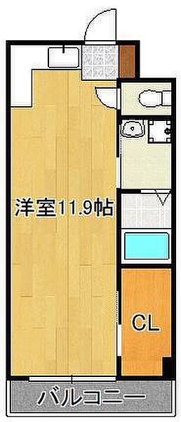 寿山ビル ｜福岡県北九州市小倉北区大畠3丁目(賃貸マンション1R・2階・28.61㎡)の写真 その2