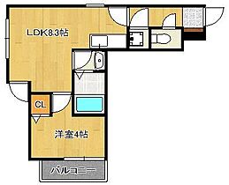 フロール・ド・セレッソII  ｜ 福岡県北九州市小倉北区萩崎町（賃貸アパート1LDK・1階・30.22㎡） その2