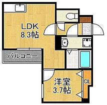 platino片野  ｜ 福岡県北九州市小倉北区片野新町1丁目（賃貸アパート1LDK・2階・30.53㎡） その2