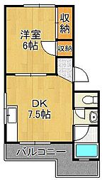 パークハイツ三萩野 2階/-