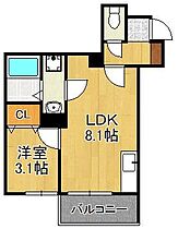 フェリシティ三萩野  ｜ 福岡県北九州市小倉北区片野1丁目（賃貸アパート1LDK・2階・28.65㎡） その2