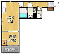 フェリシティ三萩野  ｜ 福岡県北九州市小倉北区片野1丁目（賃貸アパート1LDK・3階・30.55㎡） その2