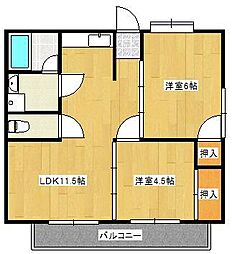 間取図画像 2LDK