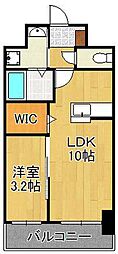 エンラージ・タワー 1LDKの間取図画像