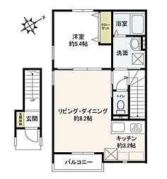 Ｌｉｌｙ津田沼 2階1LDKの間取り