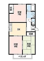 ツインヴィレッジＭＯＲＩＴＡ 1階3DKの間取り