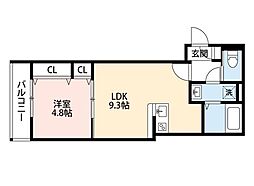 間取図画像 1LDK