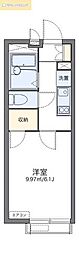 レオパレスクリエイトコーポ2 2階1Kの間取り