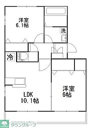 Ｅｓｐｅｒａｎｚａ（エスペランサ） 1階2LDKの間取り