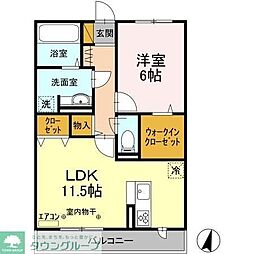 エトワールＹ.Ｍ.Ｃ. 3階1LDKの間取り