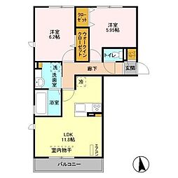 間取図画像 2LDK