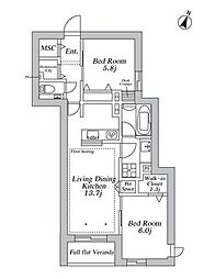 間取図画像 2LDK