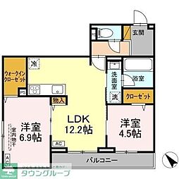 間取図画像 2LDK