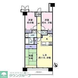 ダイアパレスライブシティ船橋 3LDKの間取図画像